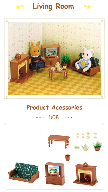 Miniature Dollhouse Furniture 1:12 Pretend Play Accessories