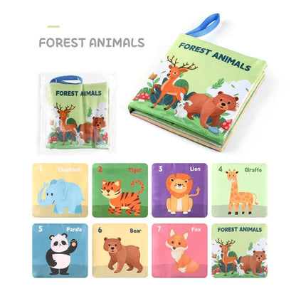 Soft Baby Cloth Book Montessori Sensory Learning Toy