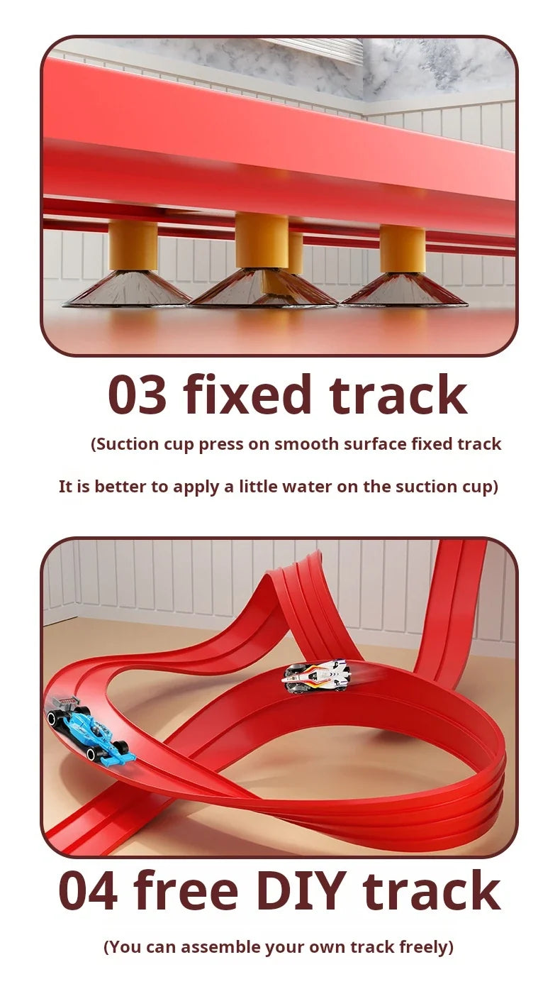 Flexible DIY Race Track Mini Car Playset