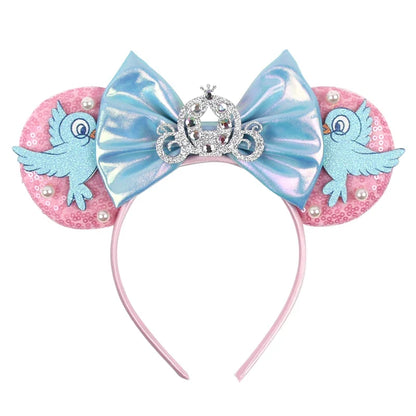 Sequin Mouse Ears Bow Headband for Women & Girls