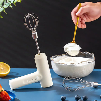 Wireless Electric Food Mixer with 3-Speed Portable Hand Mixer