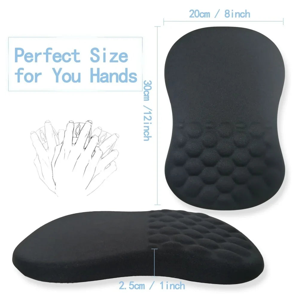 Ergonomic Wrist Support Mouse Pad Memory Foam Non-Slip Mat for PC & Laptop