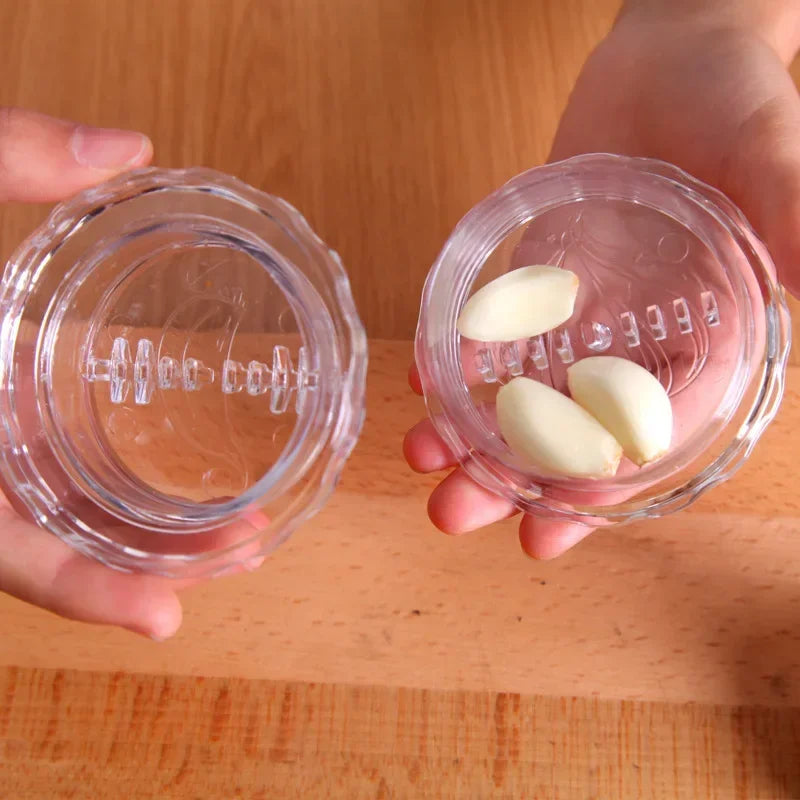 Manual Multifunctional Garlic Crusher – Rolling Garlic Press & Chopper
