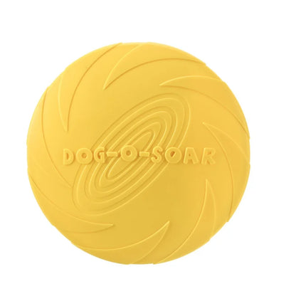 Silicone Flying Disc Dog Toy for Interactive Fetch and Training