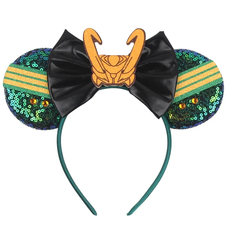Sequin Mouse Ears Bow Headband for Women & Girls