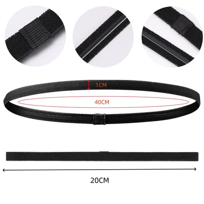 4PCS Thin Elastic Non-Slip Sports Headbands for Men & Women