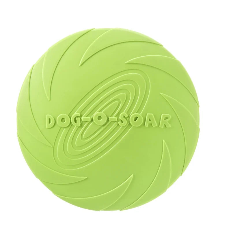 Silicone Flying Disc Dog Toy for Interactive Fetch and Training