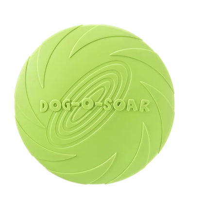 Silicone Flying Disc Dog Toy for Interactive Fetch and Training