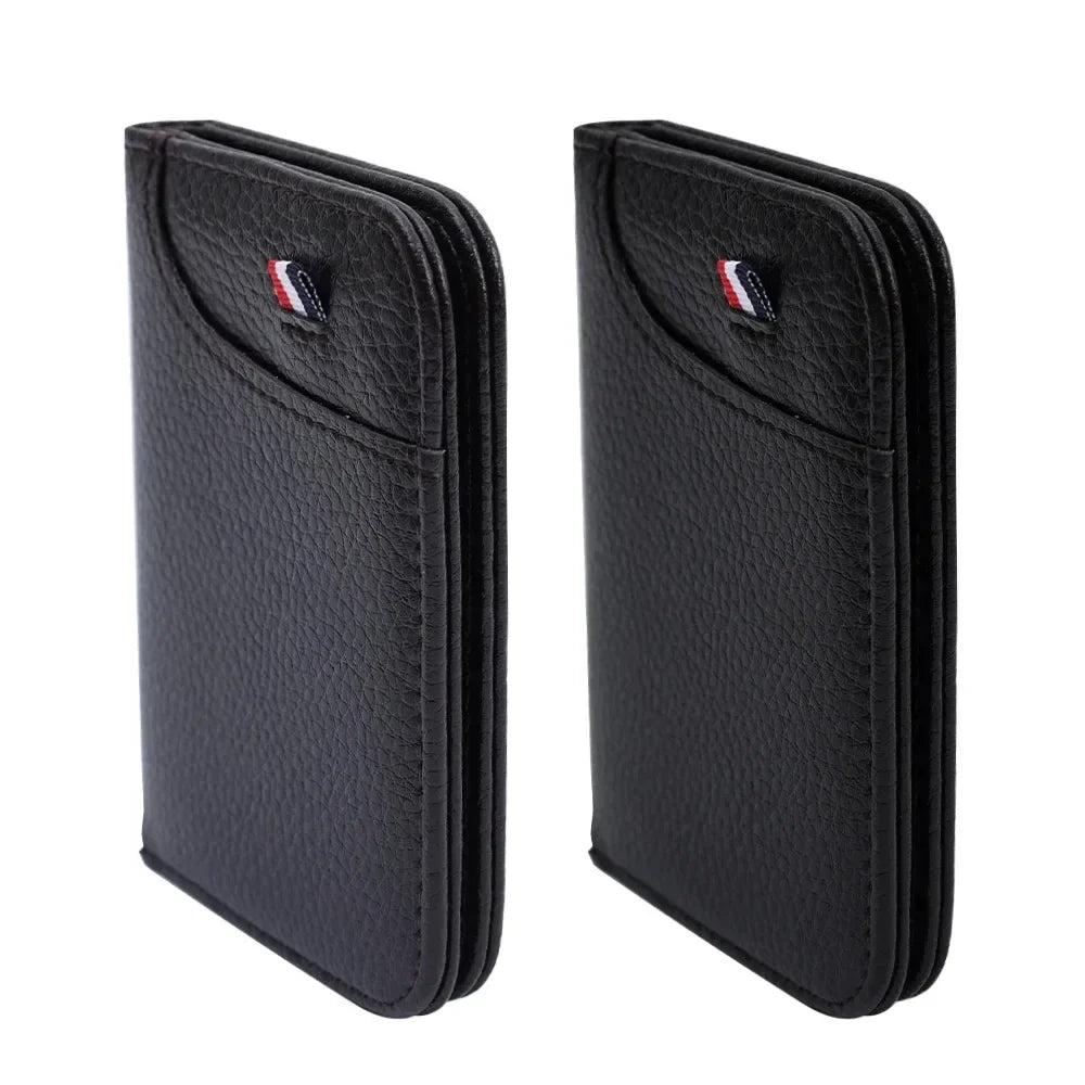 Slim Card Wallet PU Leather Mini Credit Card Holder