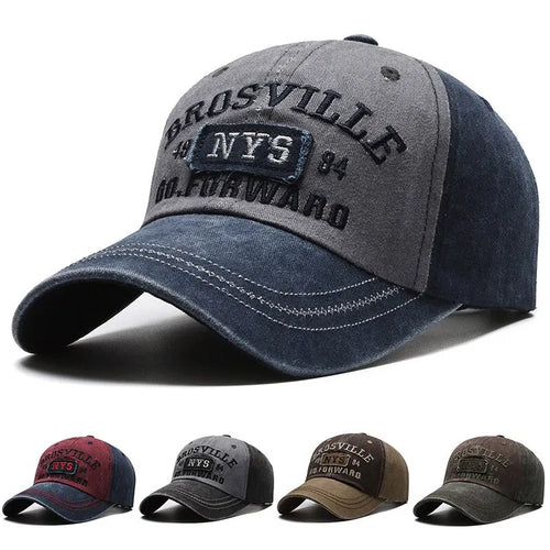 Washed Embroidered Baseball Cap with Curved Brim for Everyday Style