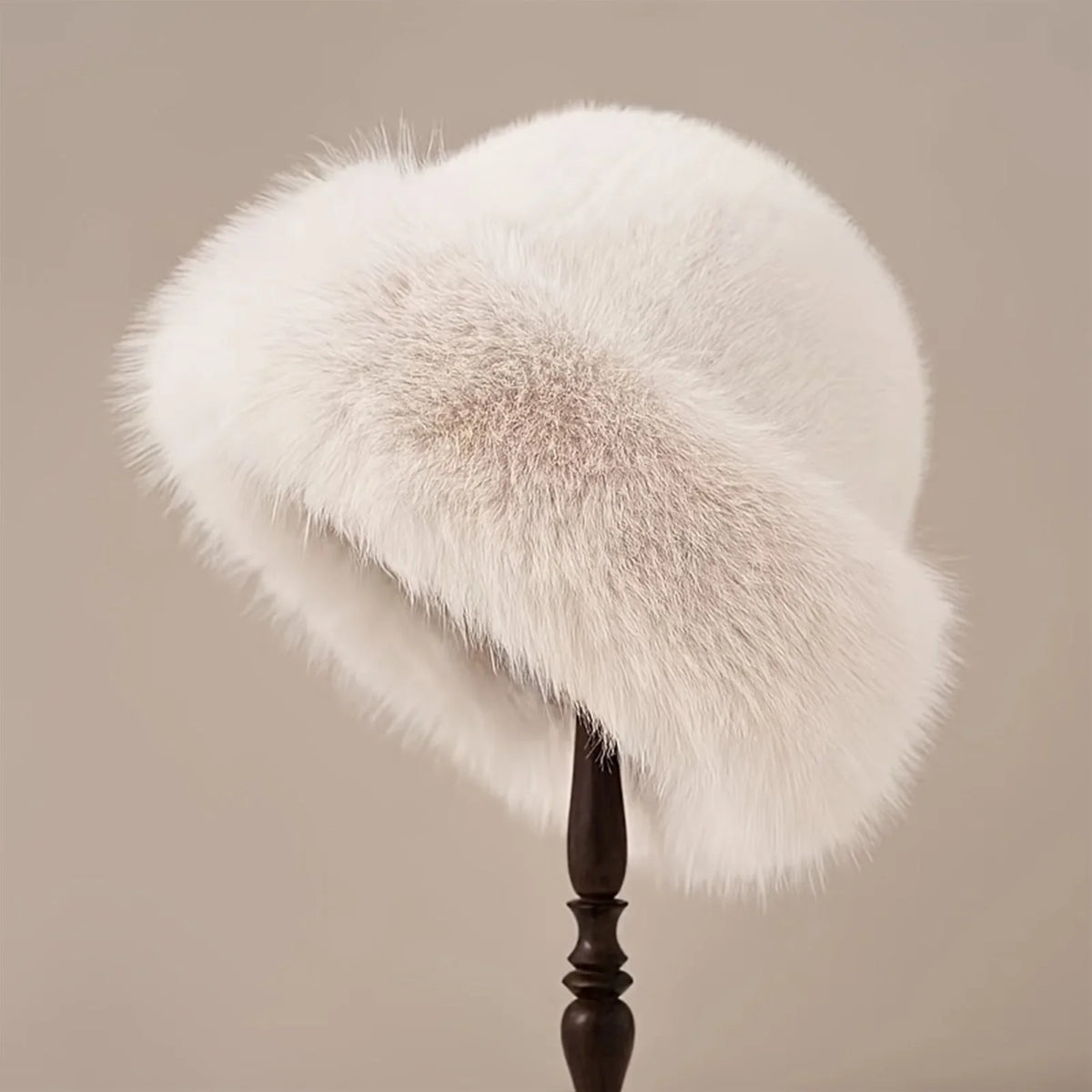 Plush Warm Mongolian Fur Winter Hat with Ear Protection