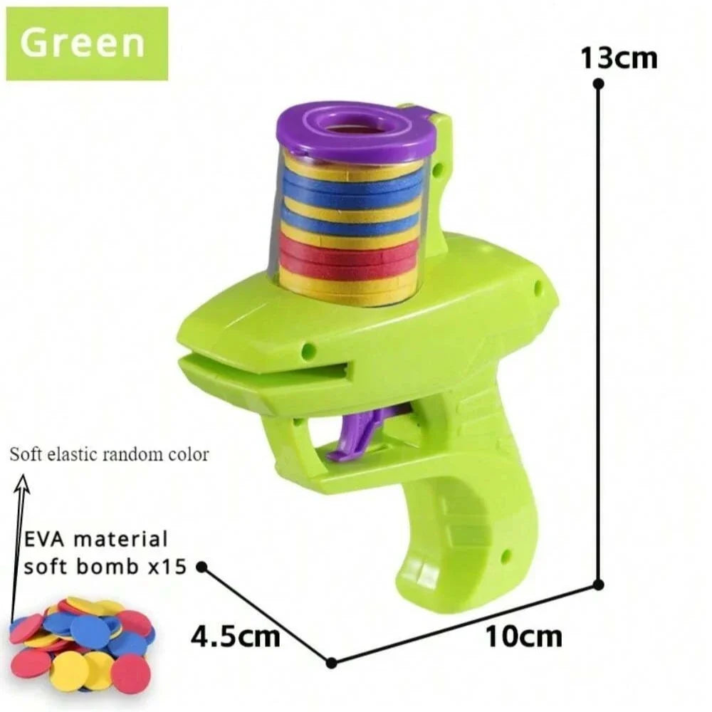 Foam Disc Launcher Flying Disc Handheld Shooter Toy for Kids