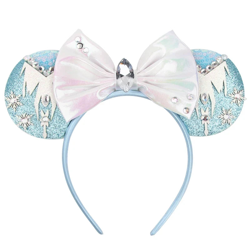Sequin Mouse Ears Bow Headband for Women & Girls