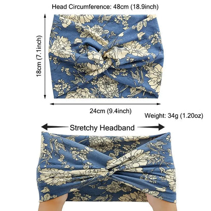 Twisted Extra Wide Turban Workout Headband for Women
