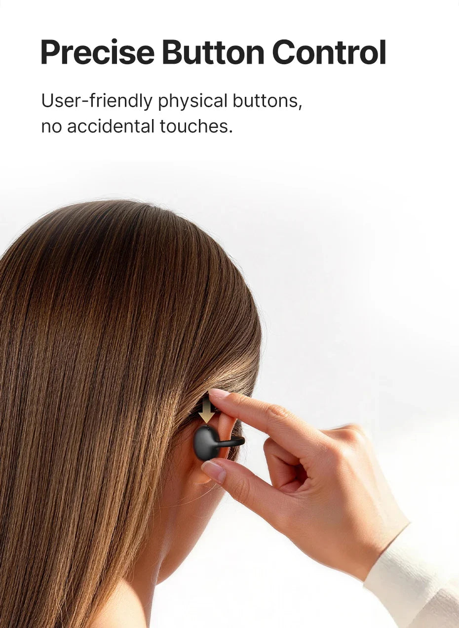 Baseus Bowie MC2 AIR Clip-on TWS Earbuds Ear Clips Wireless Earphones Bluetooth 6.0   Open Earrings 4 Mic ENC Sports Headphones
