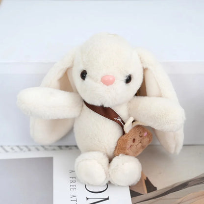 Soft Rabbit Fur Keychain Bag Charm for Women Handbag Accessory