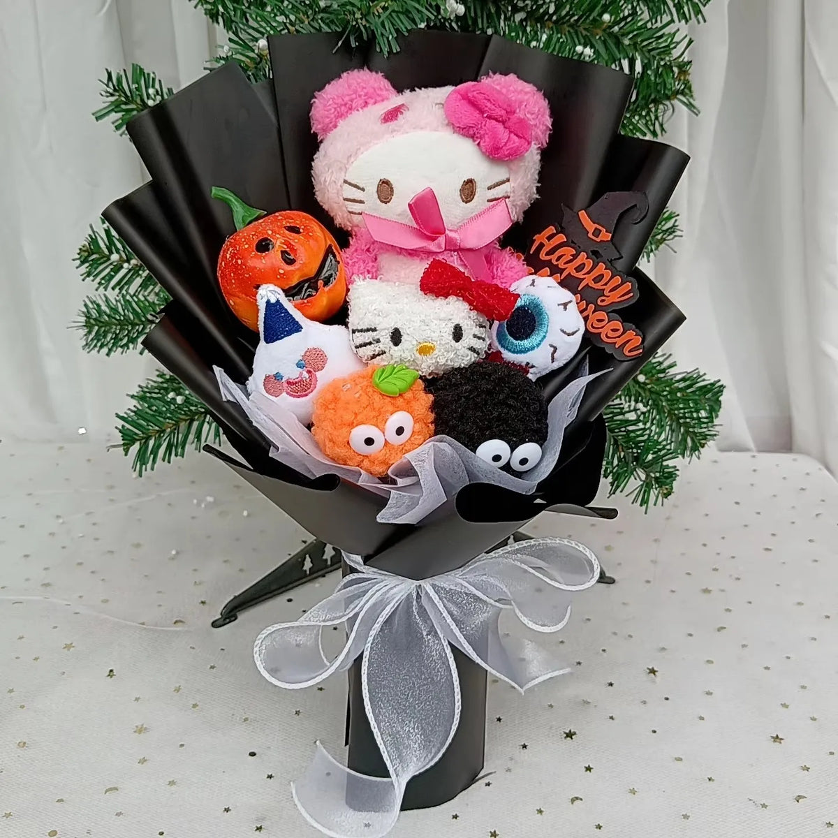 Plush Flower Bouquet with Rose Design