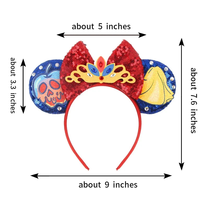Sequin Mouse Ears Bow Headband for Women & Girls
