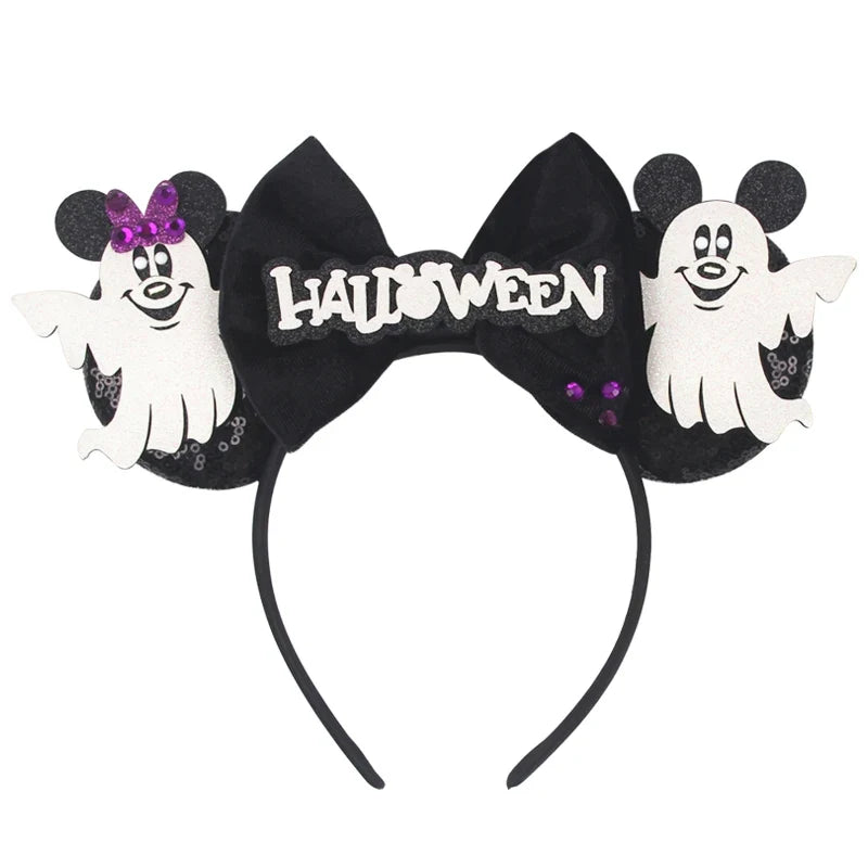 Sequin Mouse Ears Bow Headband for Women & Girls