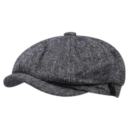 Retro Newsboy Octagonal Beret Cap for Classic Casual Style