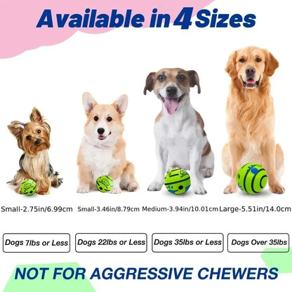 Interactive Giggle Ball Dog Toy for IQ Training and Active Play