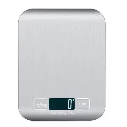 Digital Kitchen Scale – Stainless Steel Food Weighing Scale with LED Display