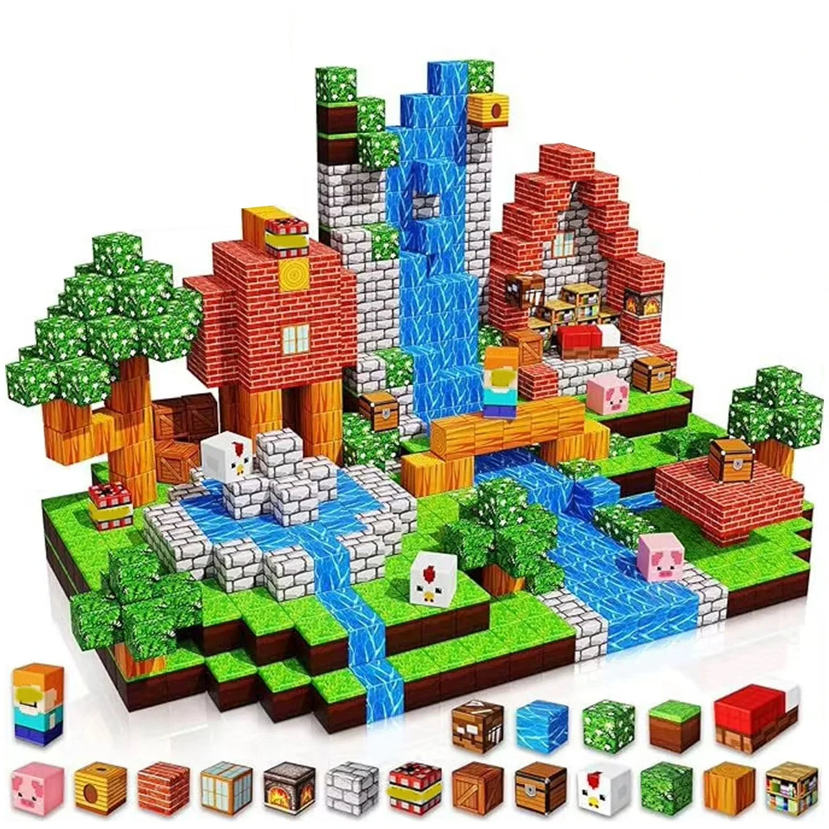 Sensory Montessori Magnetic Stacking Cubes