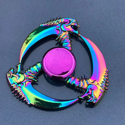 Rainbow Metal Fidget Spinner Stress Relief Finger Toy for All Ages