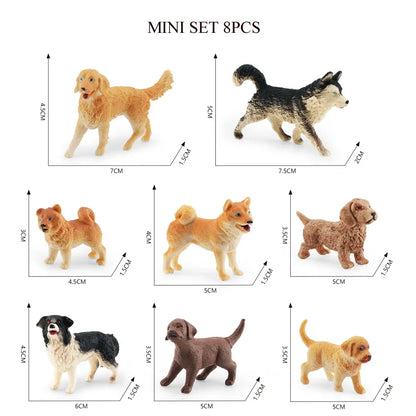 Mini Farm & Wildlife Animal Figurine Set