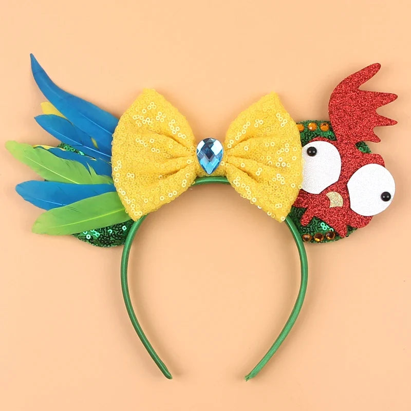 Sequin Mouse Ears Bow Headband for Women & Girls