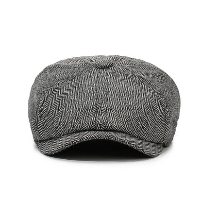 Unisex Newsboy Hat Retro Cotton Beret Flat Cap