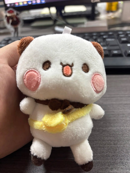 Bubu & Yier Panda Plush Keychain Cute Couple Bag Charm