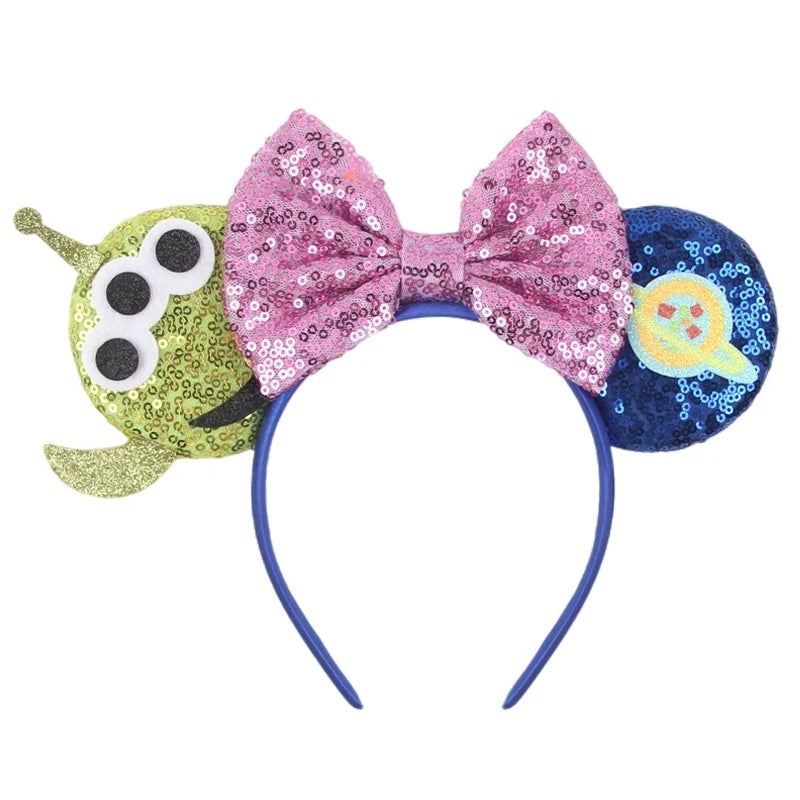 Sequin Mouse Ears Bow Headband for Women & Girls