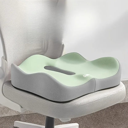 1pc 3D Lumbar Support Car Cushion, Memory Foam Ergonomic for Lower Back Pain Relief, Also for Office & Wheelchair Use