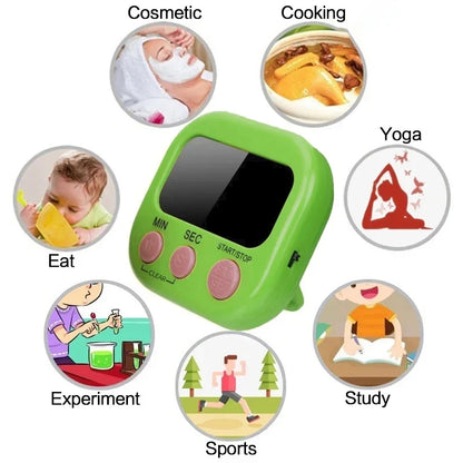 1PC LCD Digital Kitchen Timer Magnetic Cooking Large Count Down Up Clear Loud Alarm Stonego Home Kitchen Accessories