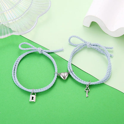 Magnet Paired Couple Bracelet For Lovers Distance Bracelet For Women Men