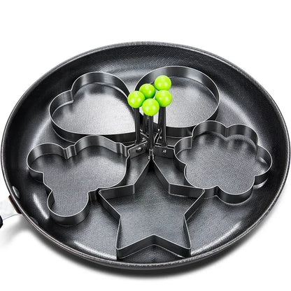 Stainless Steel Heart Fried Egg Mold for Pancakes and Omelettes