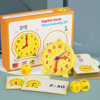 Montessori Learning Clock Educational Puzzle Toy for Preschool Kids