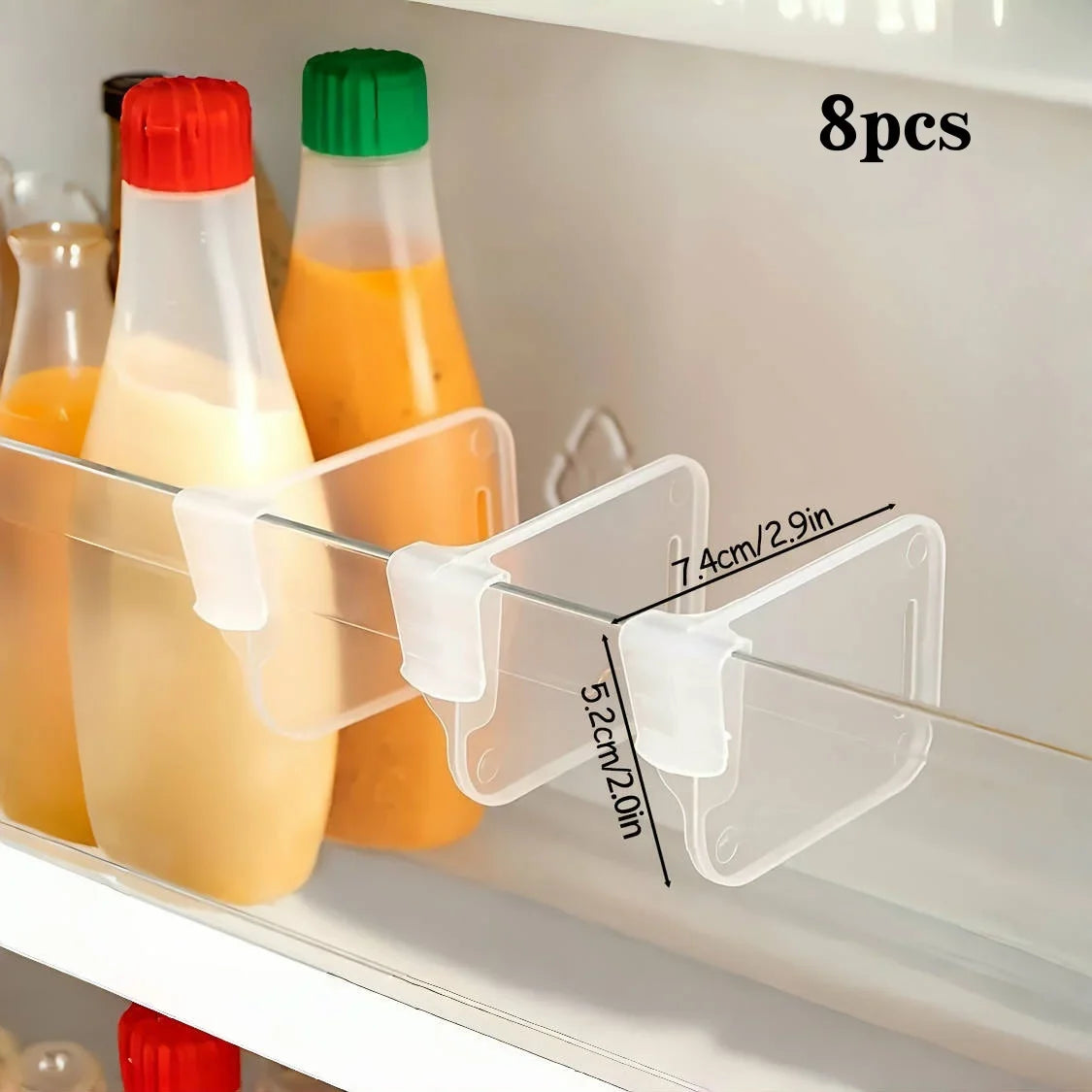 Adjustable Refrigerator Storage Divider for Shelf Organization Board