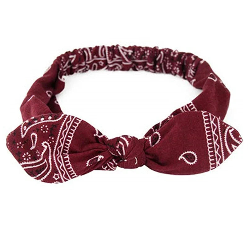 Boho Cross Knot Elastic Headband for Women