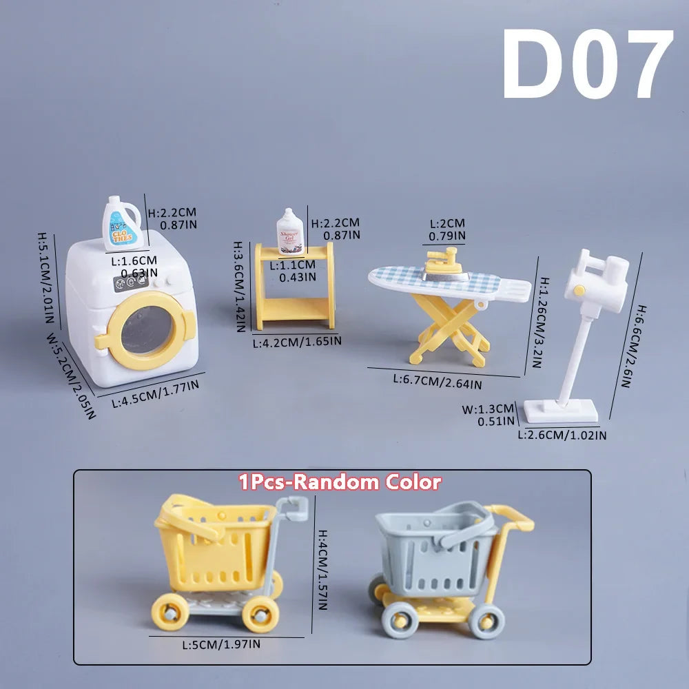 Miniature Dollhouse Furniture 1:12 Pretend Play Accessories