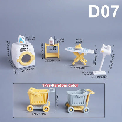 Miniature Dollhouse Furniture 1:12 Pretend Play Accessories