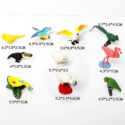 Mini Farm & Wildlife Animal Figurine Set
