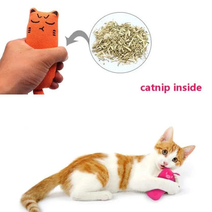 Catnip Rustle Sound Plush Cat Toy for Interactive Indoor Play