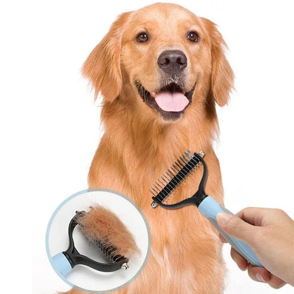 Pet Deshedding Brush Dog Cat Undercoat Grooming Tool
