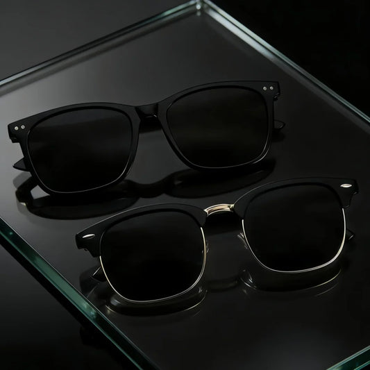 2PCS Y2K Retro UV400 Fashion Sunglasses for Women & Men