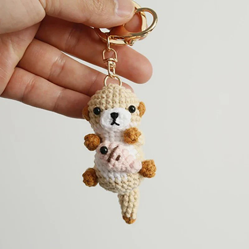 Ocean Animal Crochet Keychain Tropical Fish Bag Charm