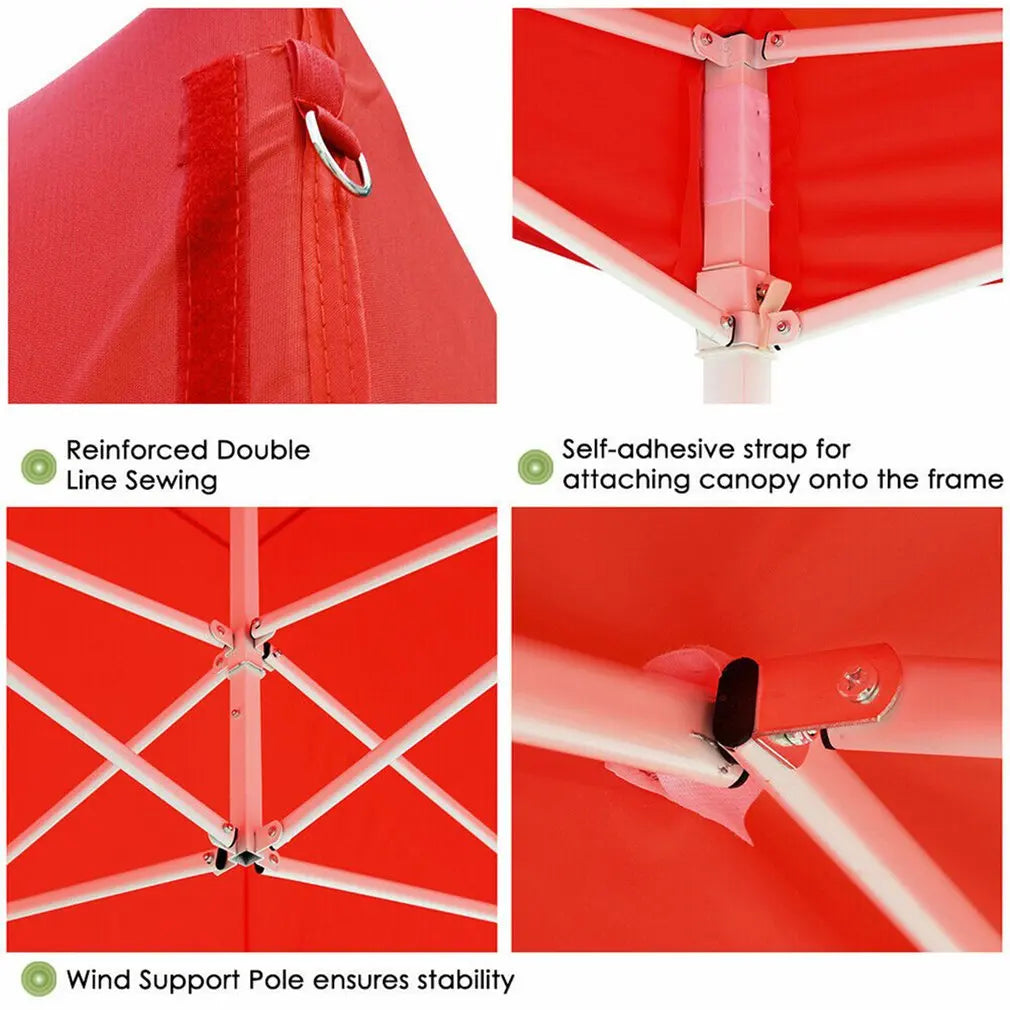 3x3M Waterproof Top Cover Replacement Gazebo Canopy Roof Sunshade Outdoor Cover Sunshade Patio Pavilion Cover