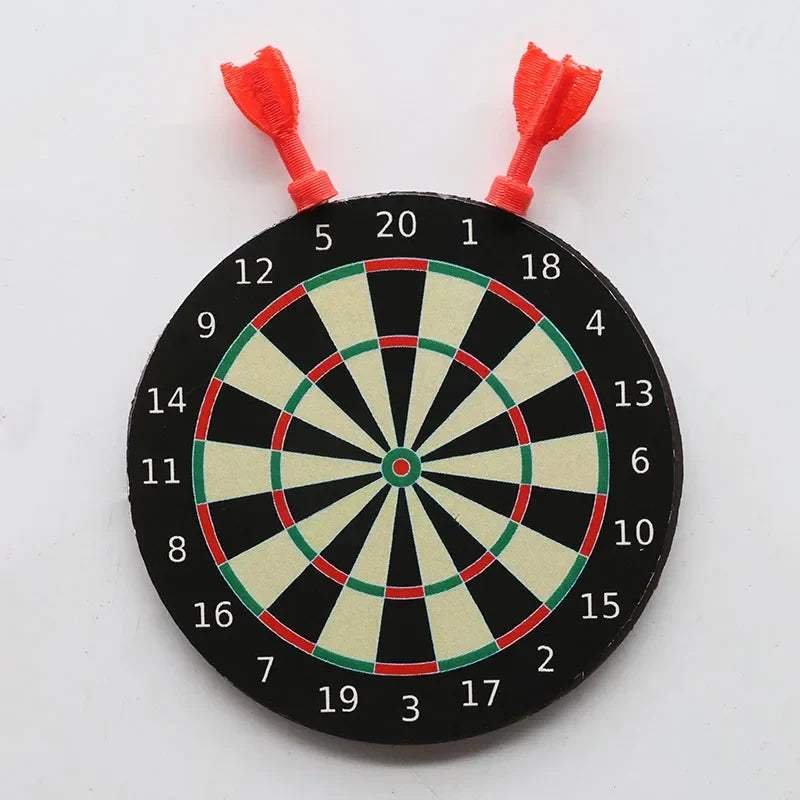 Mini Magnetic Dartboard Fridge Magnet Game with Adhesive