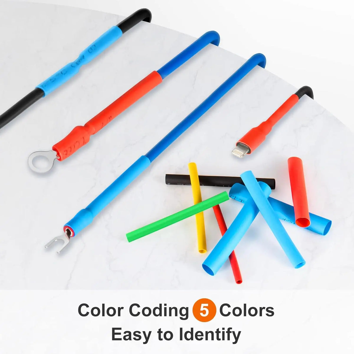 580/560Pcs Heat Shrink Tubing Kit EVA Material in 6 Colors 11 Sizes - Ideal for Electrical Insulation, Repairs, and Wire Conne